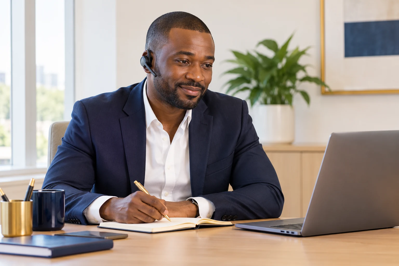 Illustrative business adviser responding to an enquiry