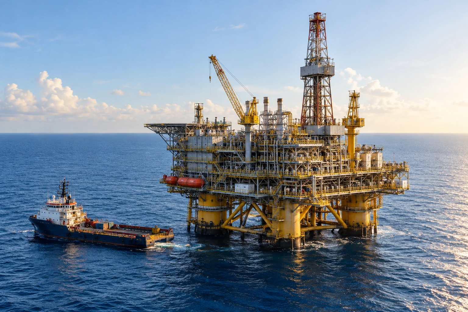 Oil & gas sector illustration